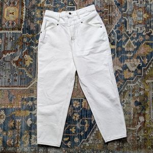 Abercrombie & Fitch high waist white jeans